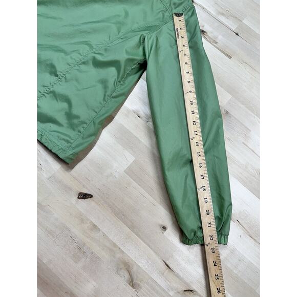 L.L. Bean Green Hooded Nylon Light Weight Jacket Women's Size Small Rain Jacket - Picture 5 of 8